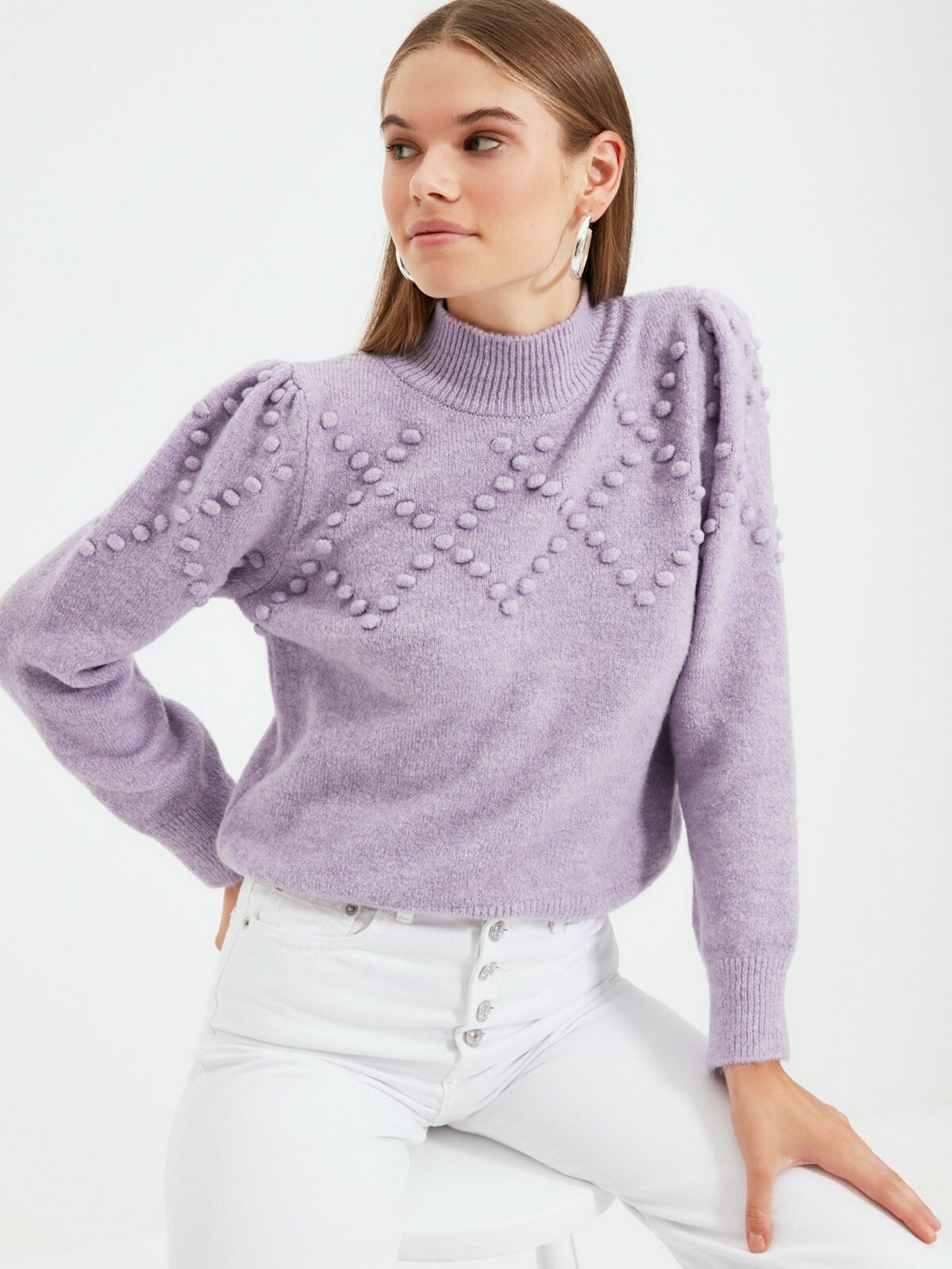 Свитры и кардиганы Trendyol модель TWOAW22KZ0506/Lila Свитры и кардиганы Trendyol модель TWOAW22KZ0506/Lila Фото