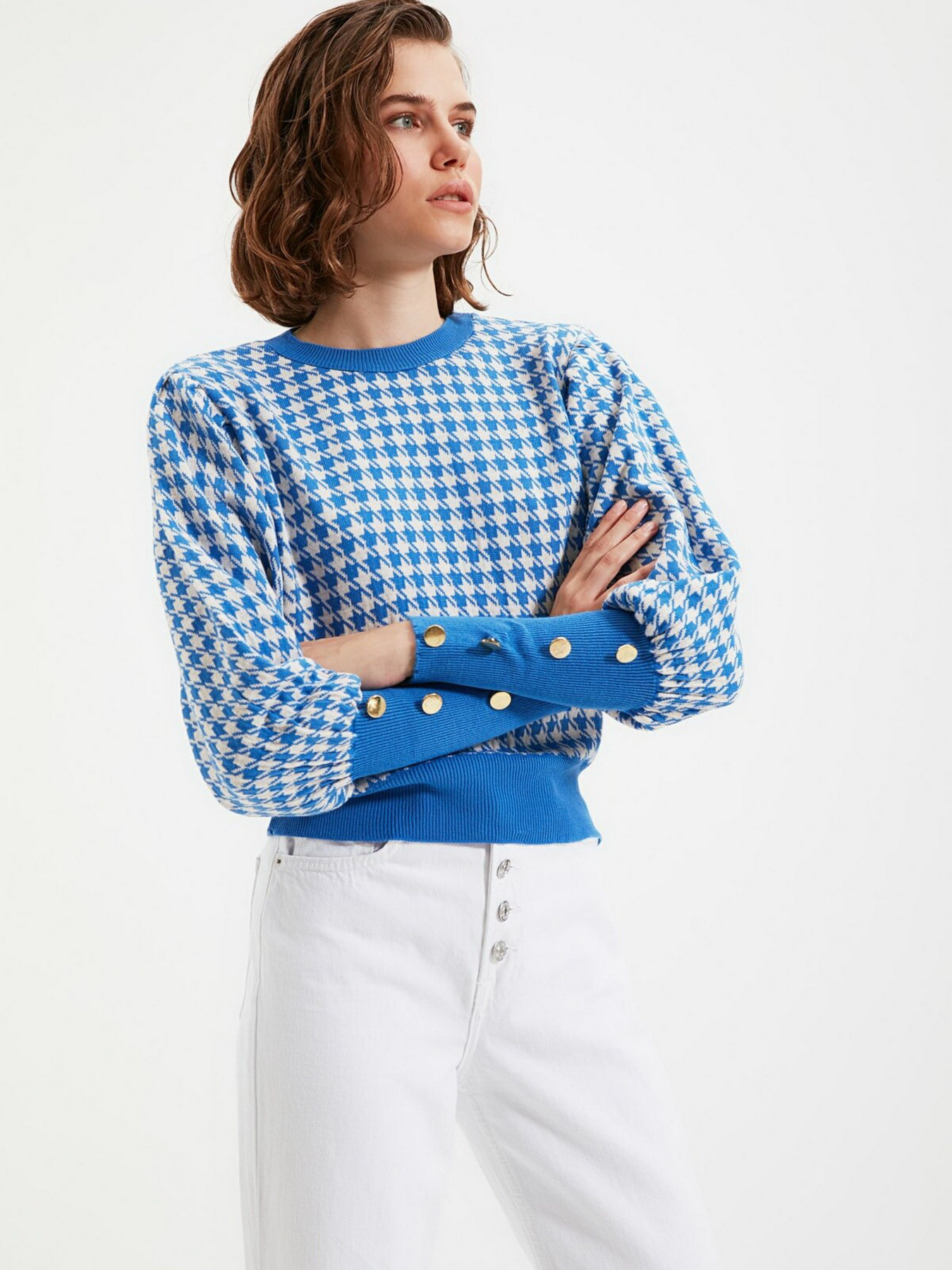 Свитры и кардиганы Trendyol модель TWOAW22KZ0529/Mavi Свитры и кардиганы Trendyol модель TWOAW22KZ0529/Mavi Фото