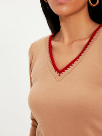 Свитры и кардиганы Trendyol модель TWOAW22KZ0541/Camel Фото