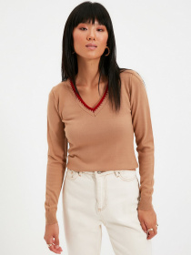 Свитры и кардиганы Trendyol модель TWOAW22KZ0541/Camel Фото
