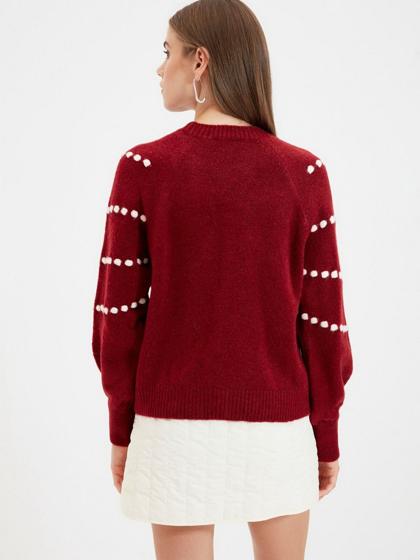 Свитры и кардиганы Trendyol модель TWOAW22KZ0707/Bordo Свитры и кардиганы Trendyol модель TWOAW22KZ0707/Bordo Фото