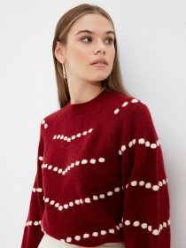 Свитры и кардиганы Trendyol модель TWOAW22KZ0707/Bordo Фото