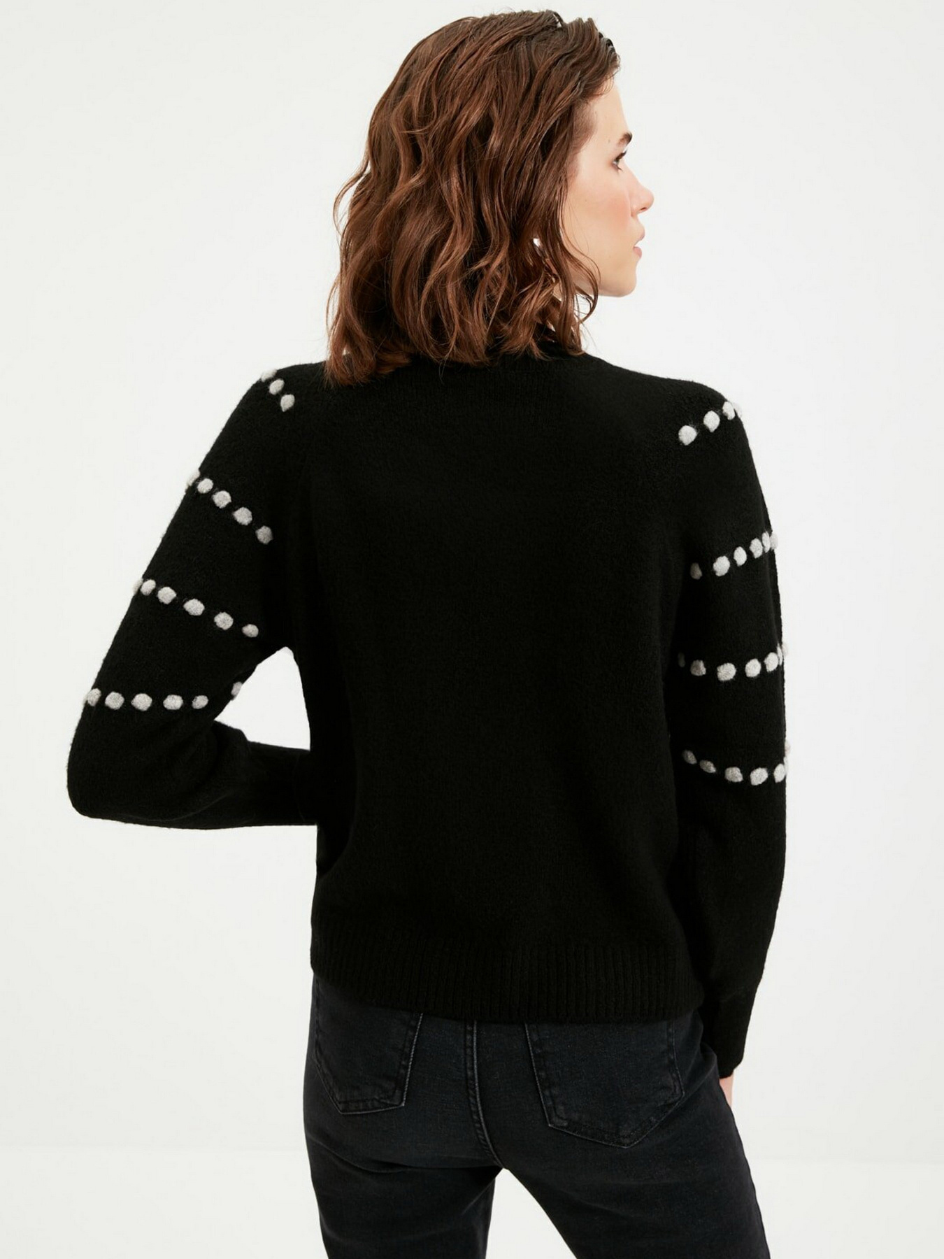 Свитры и кардиганы Trendyol модель TWOAW22KZ0707/Siyah Свитры и кардиганы Trendyol модель TWOAW22KZ0707/Siyah Фото
