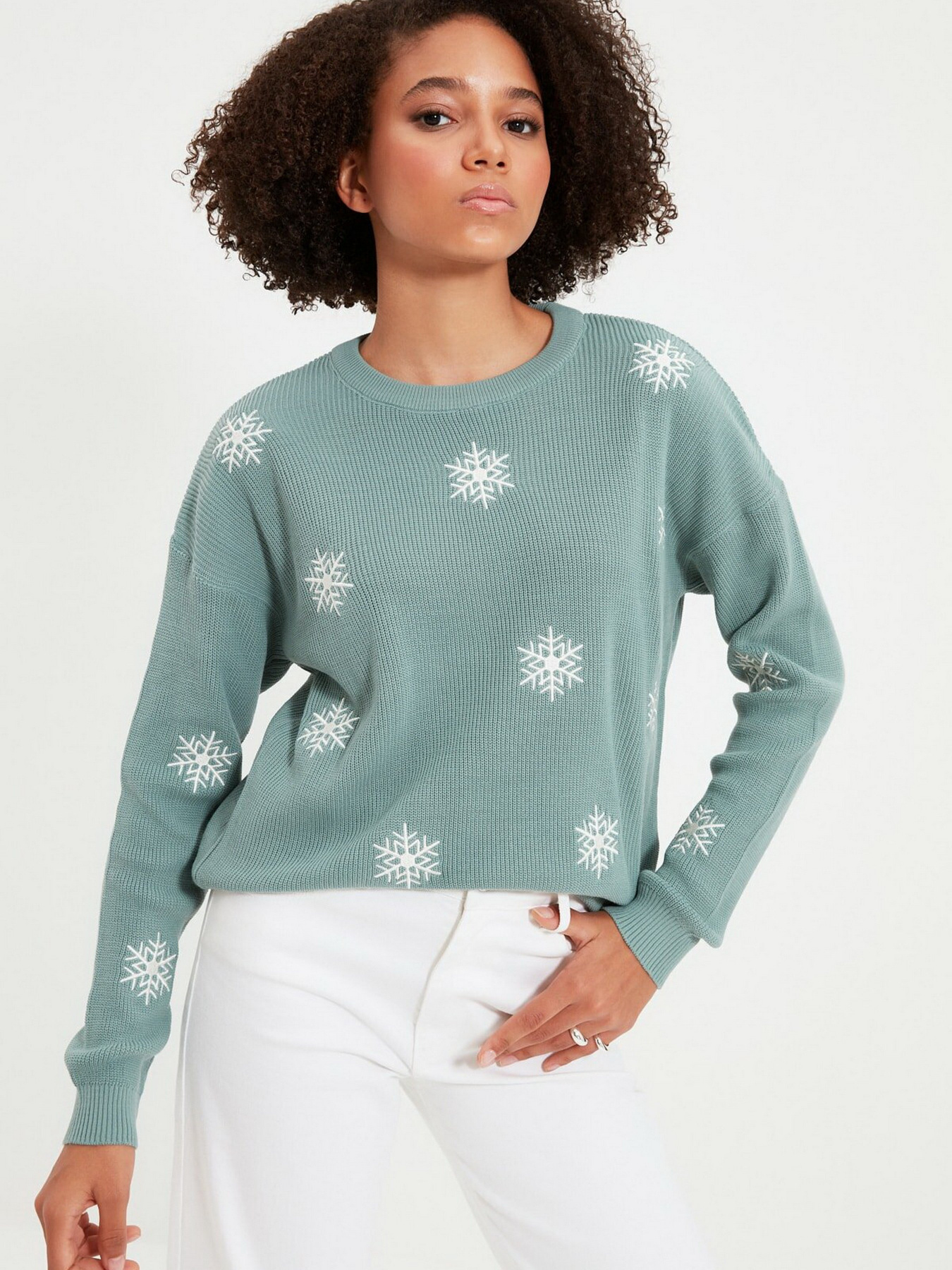 Свитры и кардиганы Trendyol модель TWOAW22KZ0736/Mint Свитры и кардиганы Trendyol модель TWOAW22KZ0736/Mint Фото