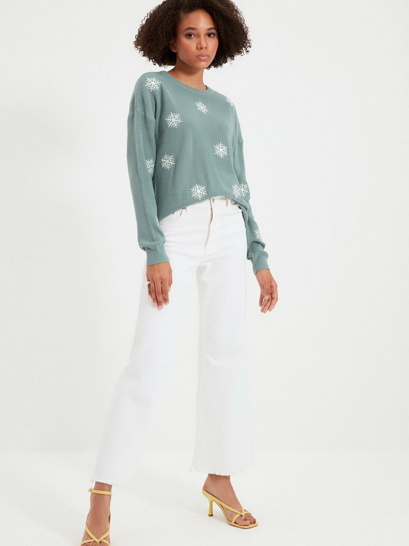 Свитры и кардиганы Trendyol модель TWOAW22KZ0736/Mint Свитры и кардиганы Trendyol модель TWOAW22KZ0736/Mint Фото