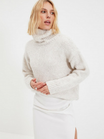 Свитры и кардиганы Trendyol модель TWOAW22KZ0776/Ekru Фото