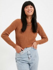 Свитры и кардиганы Trendyol модель TWOAW22KZ0882/Camel Фото