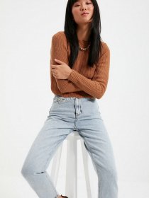 Свитры и кардиганы Trendyol модель TWOAW22KZ0882/Camel Фото