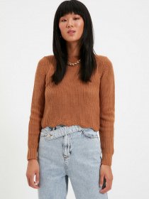 Свитры и кардиганы Trendyol модель TWOAW22KZ0882/Camel Фото