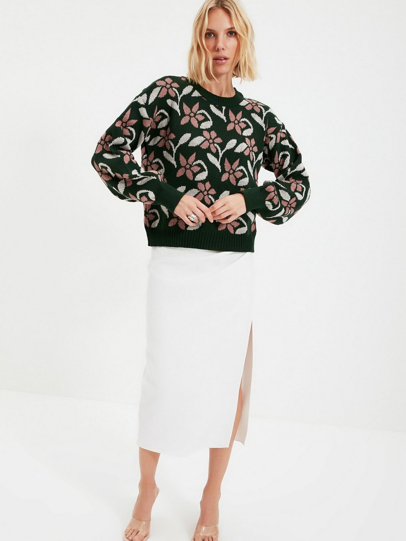Свитры и кардиганы Trendyol модель TWOAW22KZ1012/Zumrut Yesili Фото