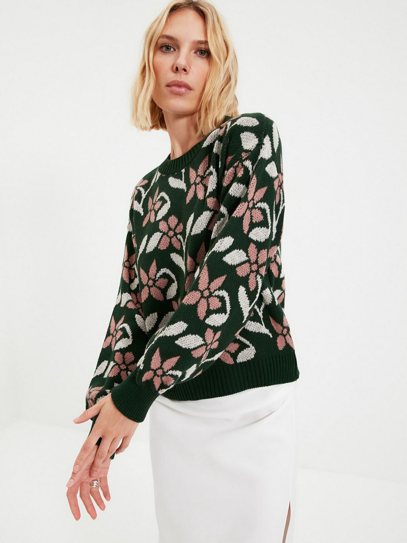 Свитры и кардиганы Trendyol модель TWOAW22KZ1012/Zumrut Yesili Фото