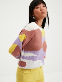 Свитры и кардиганы Trendyol модель TWOAW22KZ1096/Ekru Фото