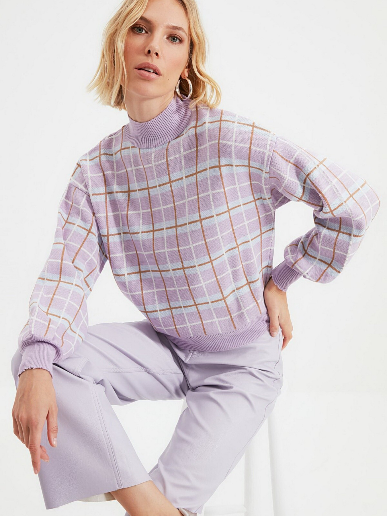 Свитры и кардиганы Trendyol модель TWOAW22KZ1122/Lila Свитры и кардиганы Trendyol модель TWOAW22KZ1122/Lila Фото