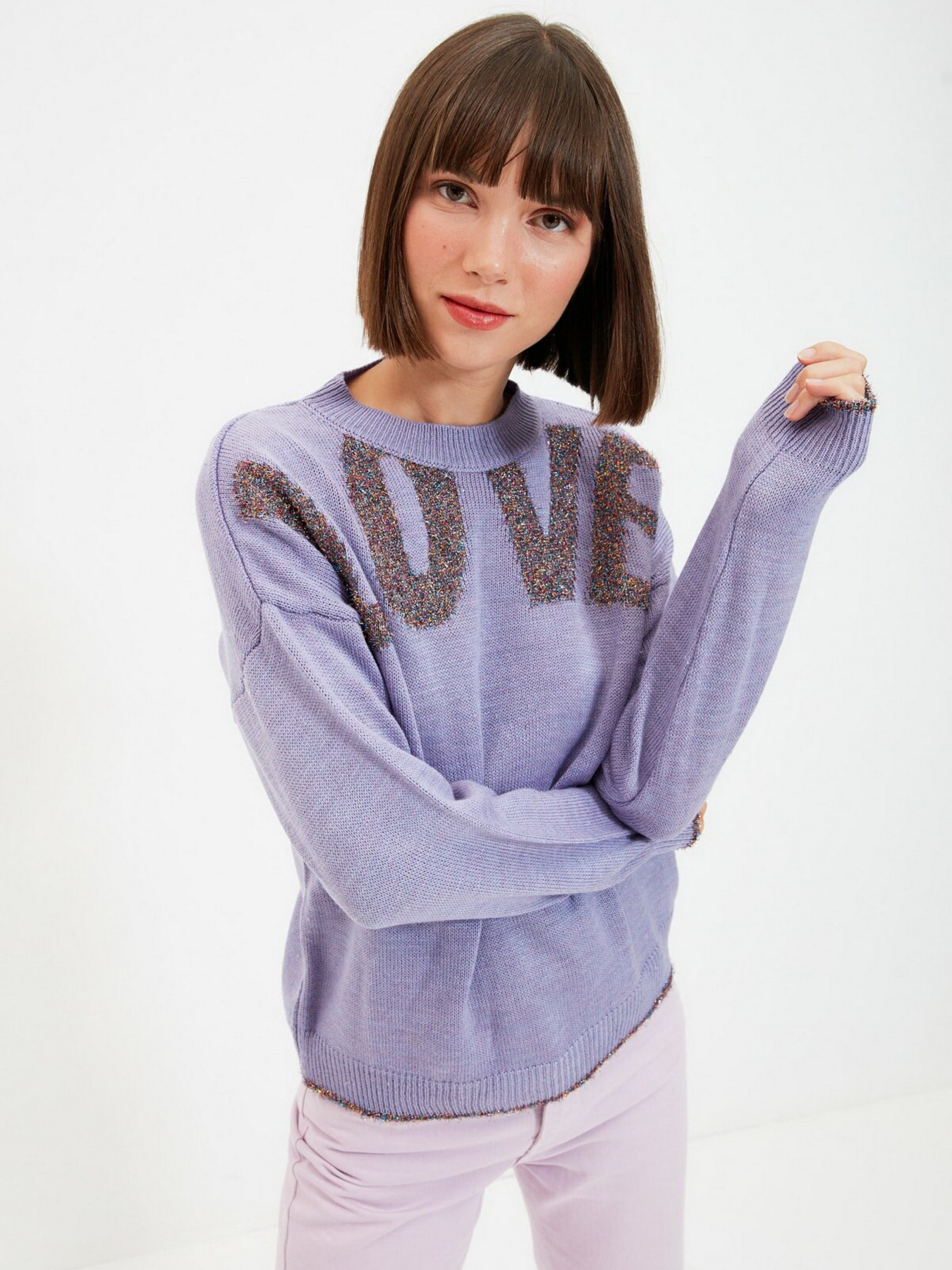 Свитры и кардиганы Trendyol модель TWOAW22KZ1166/Lila Свитры и кардиганы Trendyol модель TWOAW22KZ1166/Lila Фото