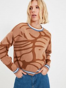 Свитры и кардиганы Trendyol модель TWOAW22KZ1212/Camel Фото