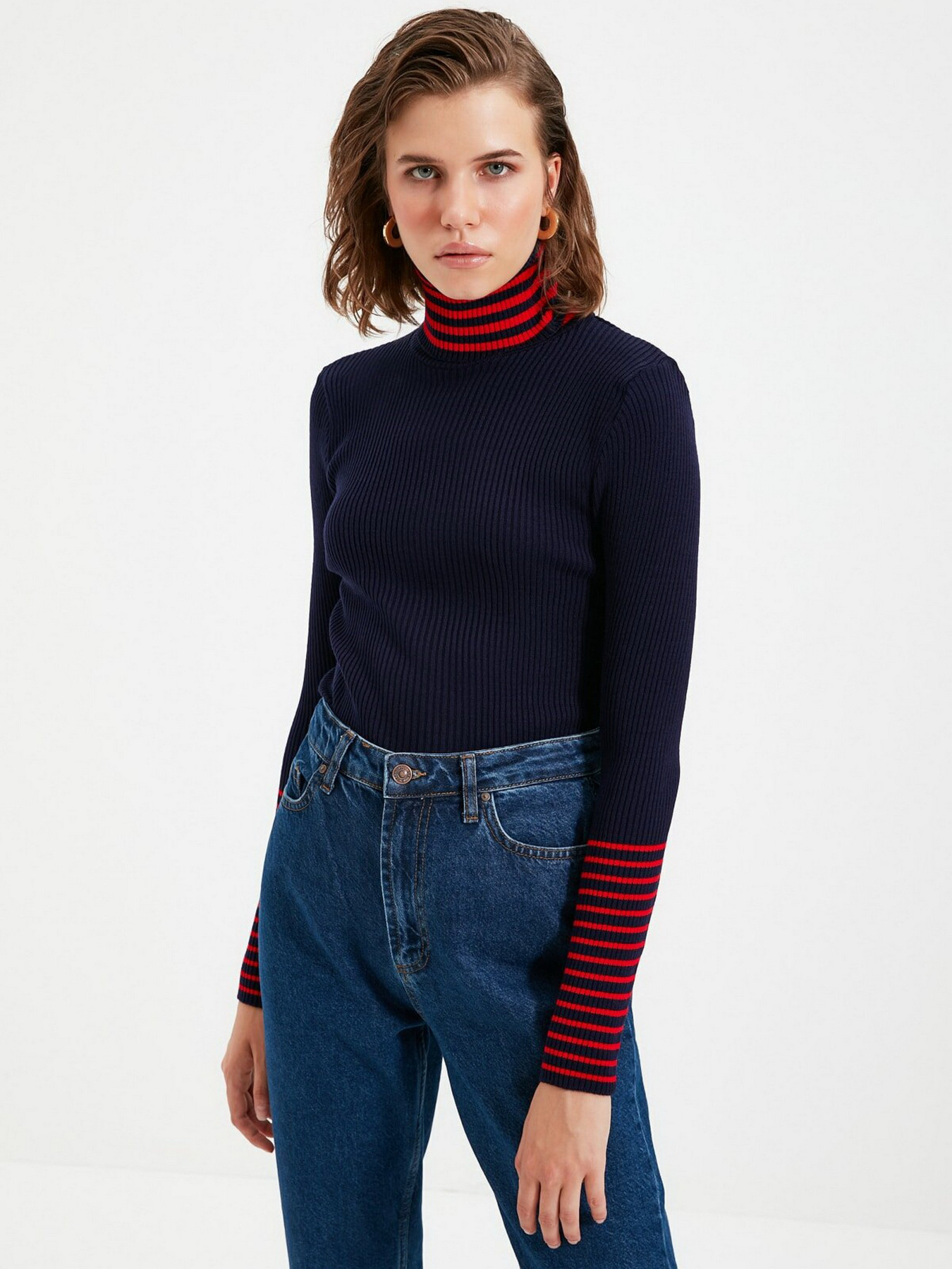 Свитры и кардиганы Trendyol модель TWOAW22KZ1251/Lacivert Свитры и кардиганы Trendyol модель TWOAW22KZ1251/Lacivert Фото