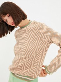 Свитры и кардиганы Trendyol модель TWOAW22KZ1322/Camel Фото
