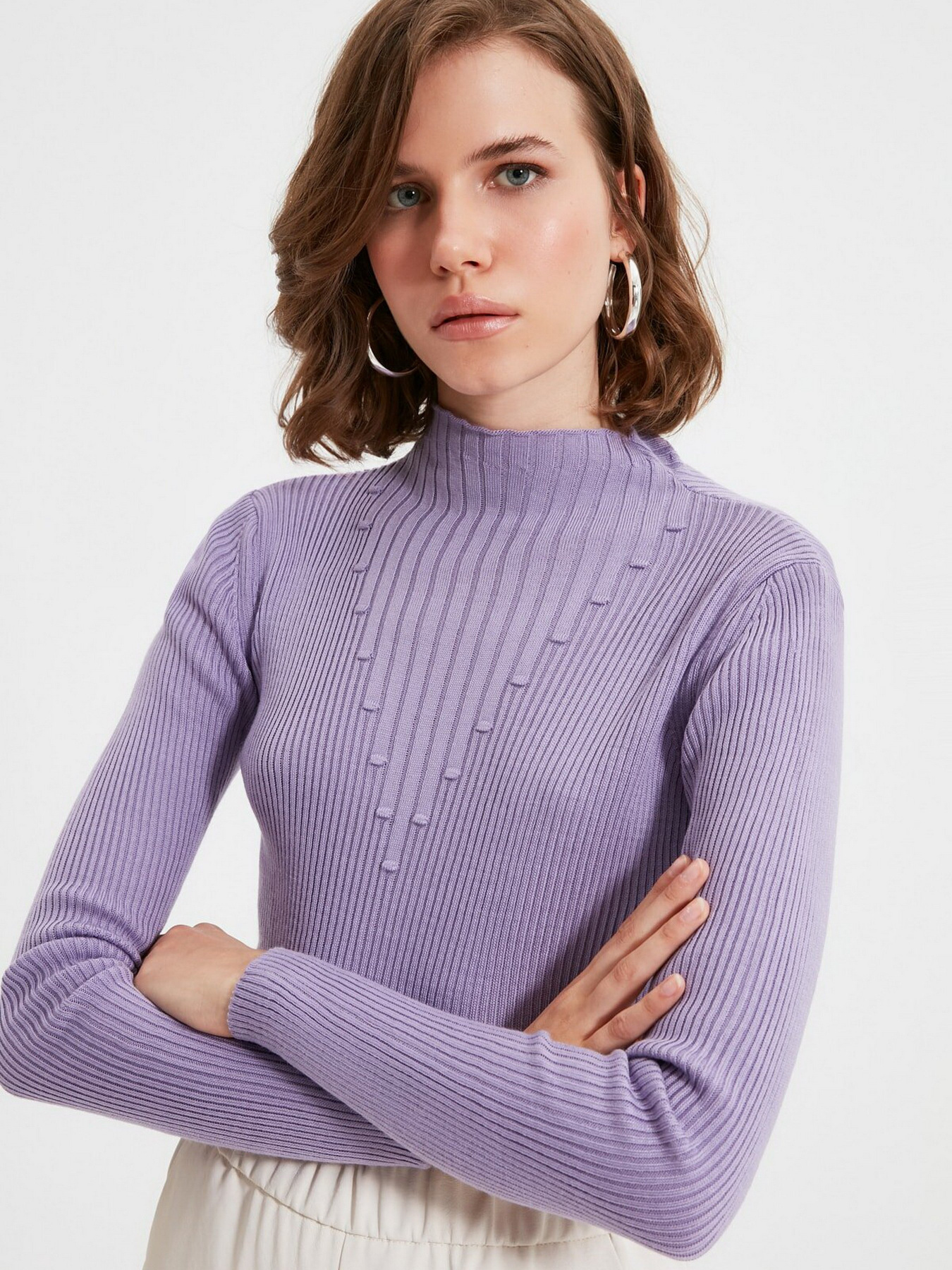 Свитры и кардиганы Trendyol модель TWOAW22KZ1411/Lila Свитры и кардиганы Trendyol модель TWOAW22KZ1411/Lila Фото