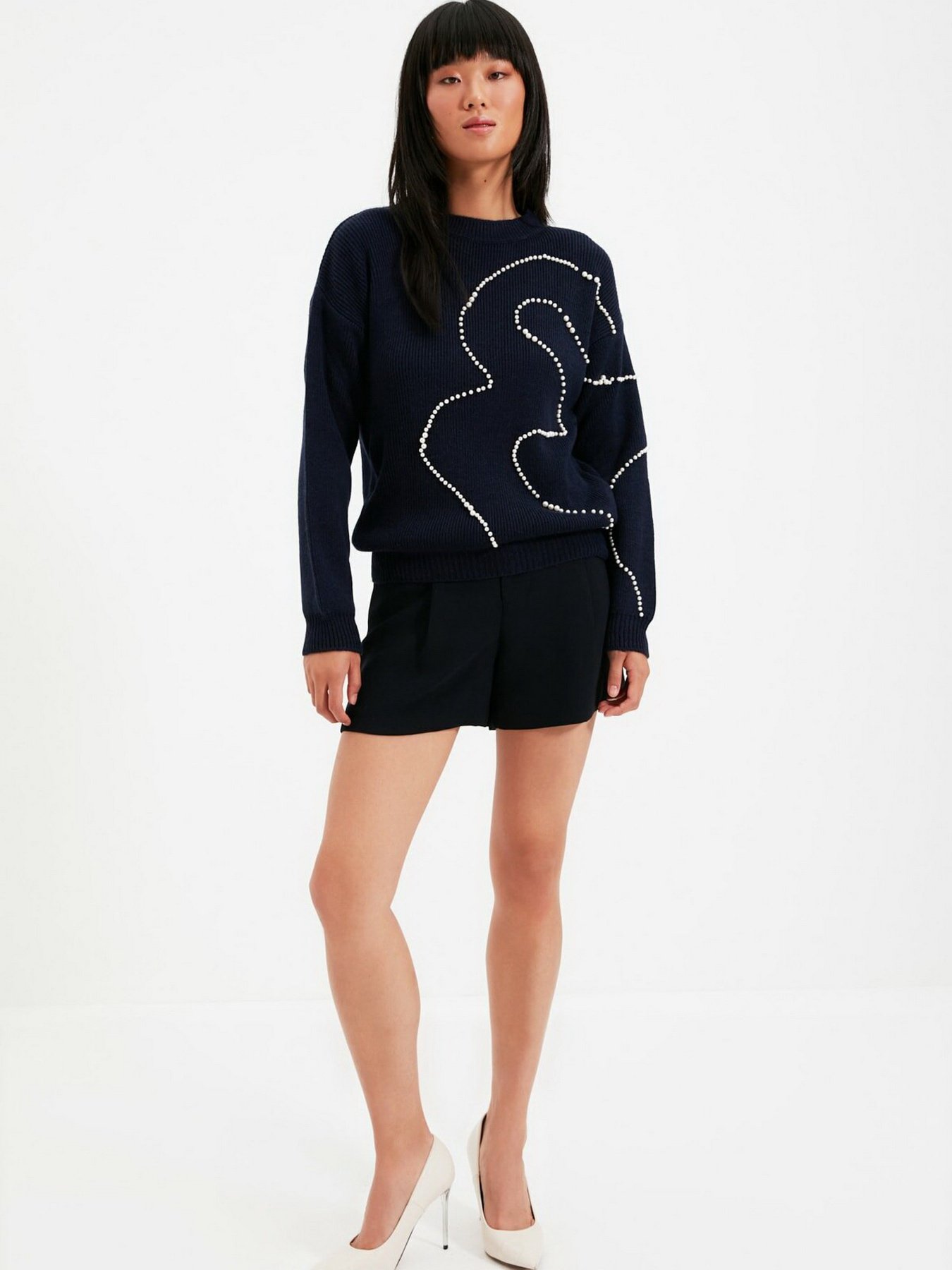 Свитры и кардиганы Trendyol модель TWOAW22KZ1496/Lacivert Свитры и кардиганы Trendyol модель TWOAW22KZ1496/Lacivert Фото