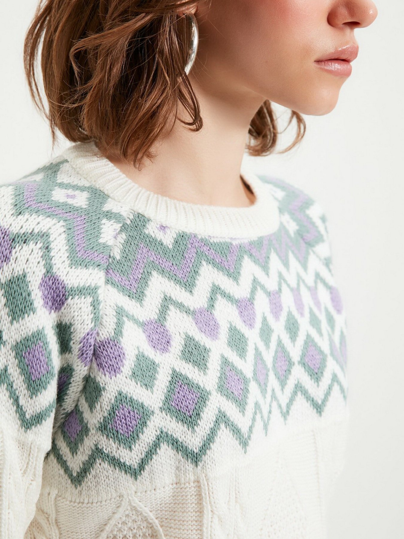 Свитры и кардиганы Trendyol модель TWOAW22KZ1548/Ekru Свитры и кардиганы Trendyol модель TWOAW22KZ1548/Ekru Фото