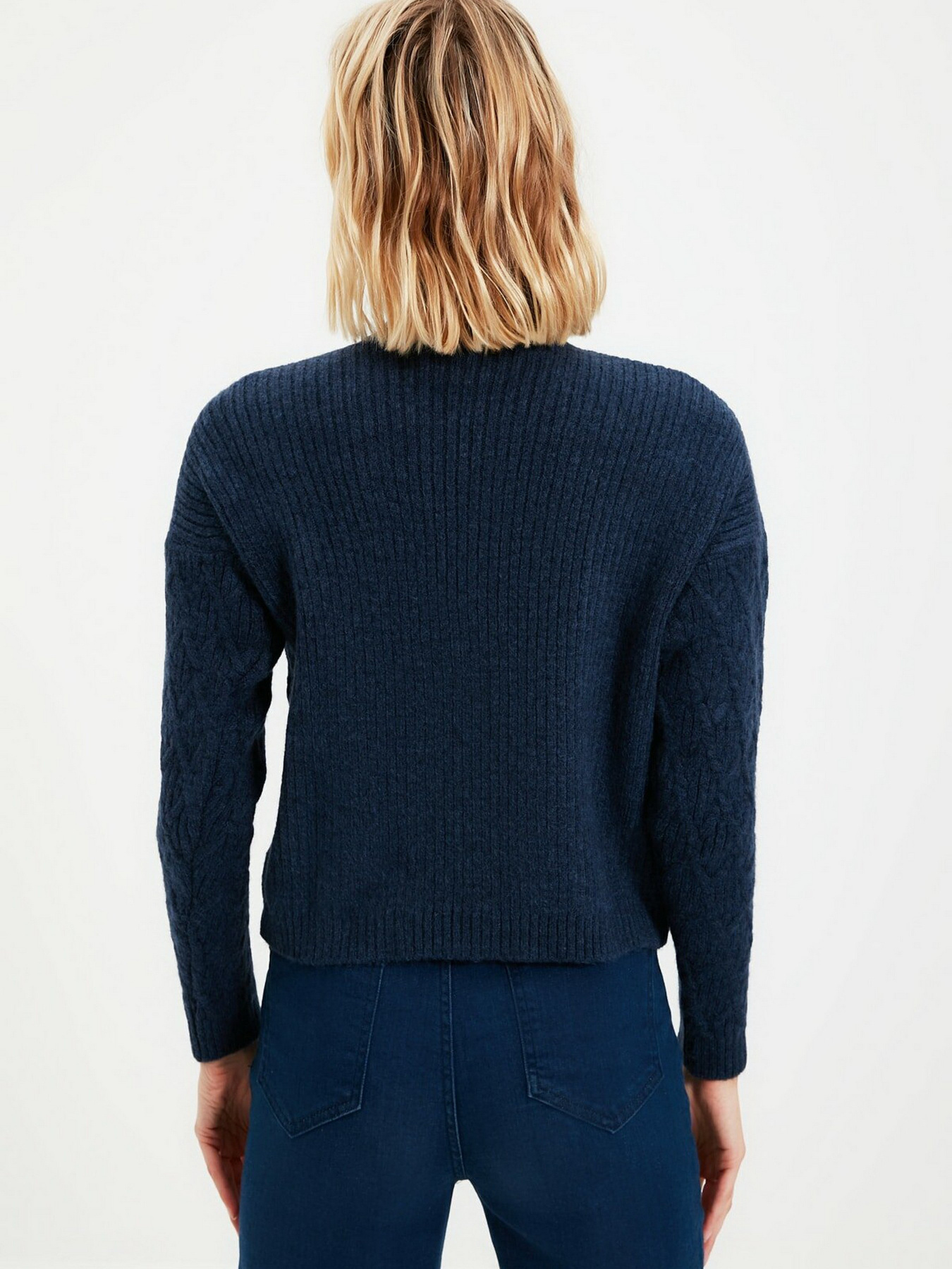 Свитры и кардиганы Trendyol модель TWOAW22KZ1554/Lacivert Свитры и кардиганы Trendyol модель TWOAW22KZ1554/Lacivert Фото