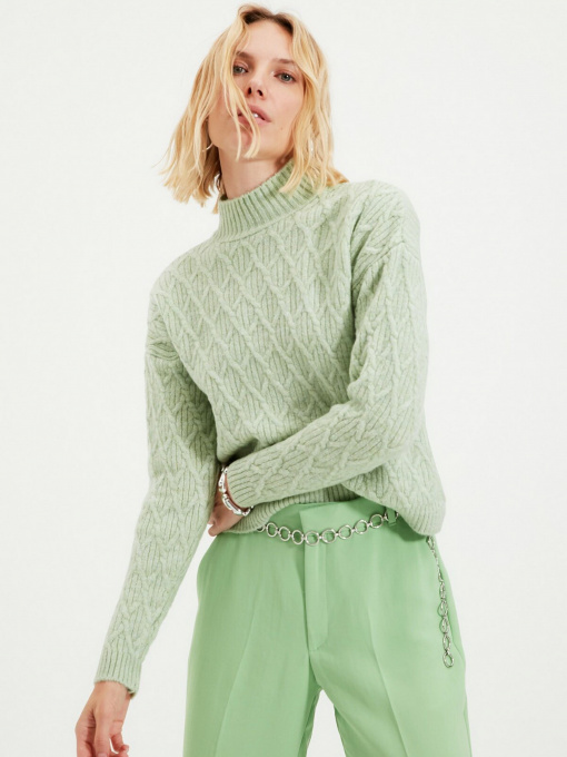 Свитры и кардиганы Trendyol модель TWOAW22KZ1554/Mint Фото
