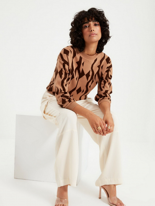 Свитры и кардиганы Trendyol модель TWOAW22KZ1649/Camel Фото