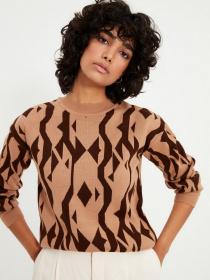 Свитры и кардиганы Trendyol модель TWOAW22KZ1649/Camel Фото