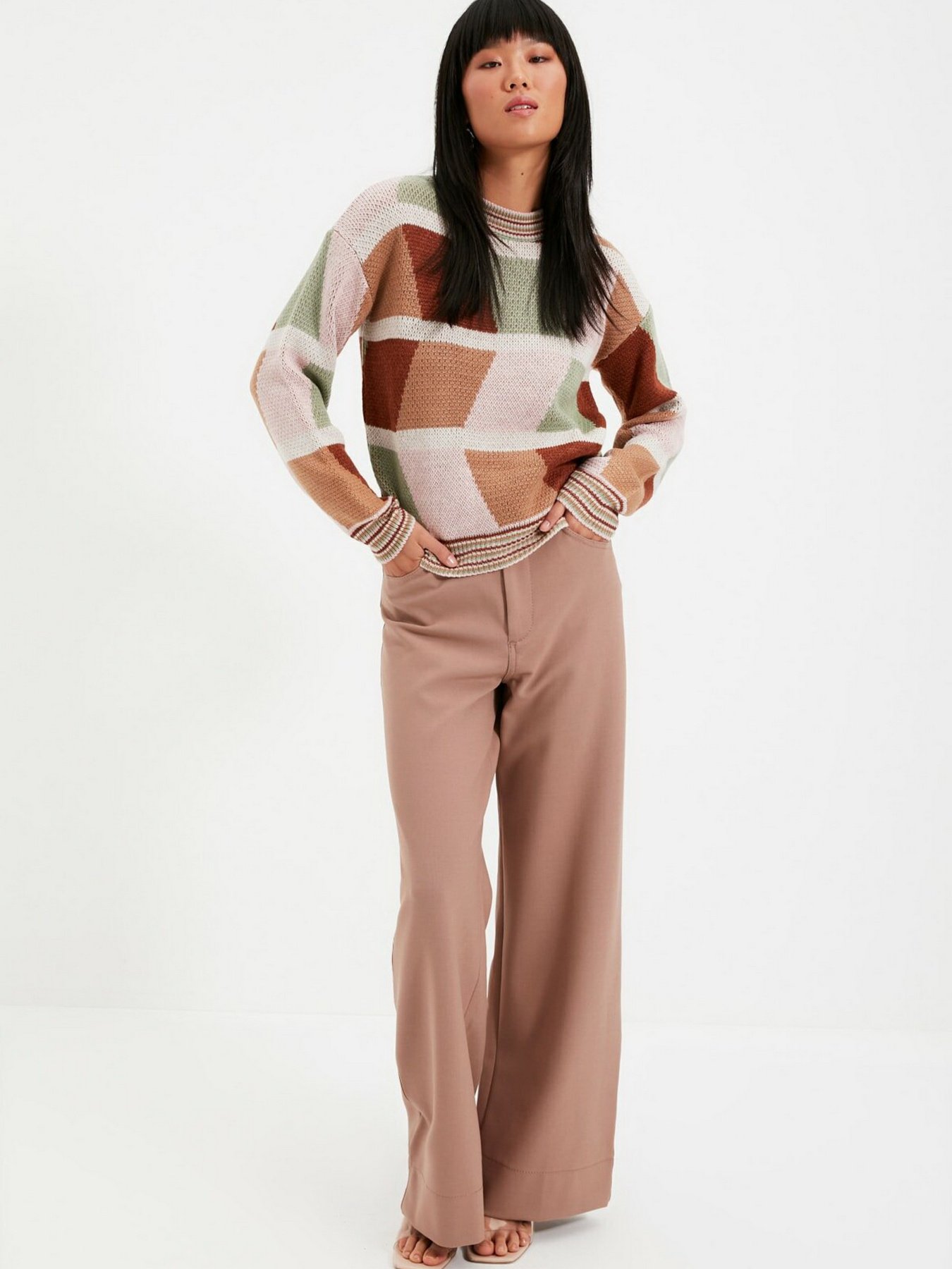 Свитры и кардиганы Trendyol модель TWOAW22KZ1664/Camel Свитры и кардиганы Trendyol модель TWOAW22KZ1664/Camel Фото