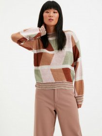 Свитры и кардиганы Trendyol модель TWOAW22KZ1664/Camel Фото