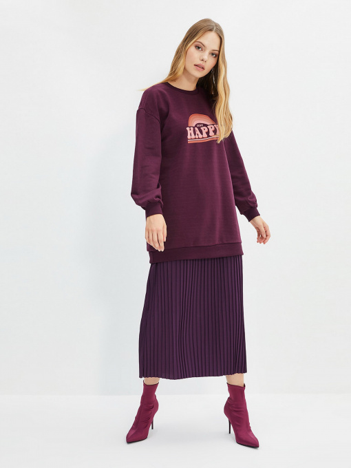 Худи и свитшоты Trendyol модель TCTAW22TW0057/Mor Фото