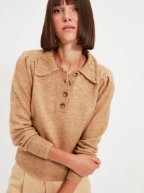 Свитры и кардиганы Trendyol модель TWOAW21KZ1182/Camel Фото