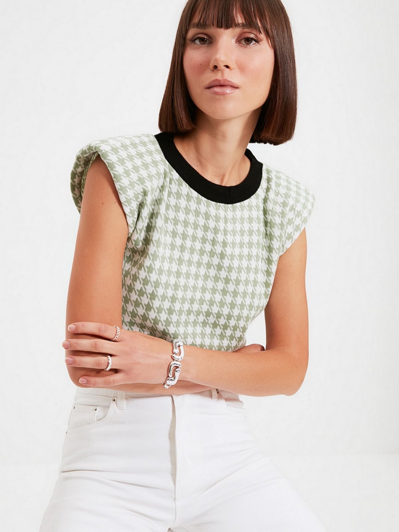 Свитры и кардиганы Trendyol модель TWOAW22BZ0038/Mint Свитры и кардиганы Trendyol модель TWOAW22BZ0038/Mint Фото