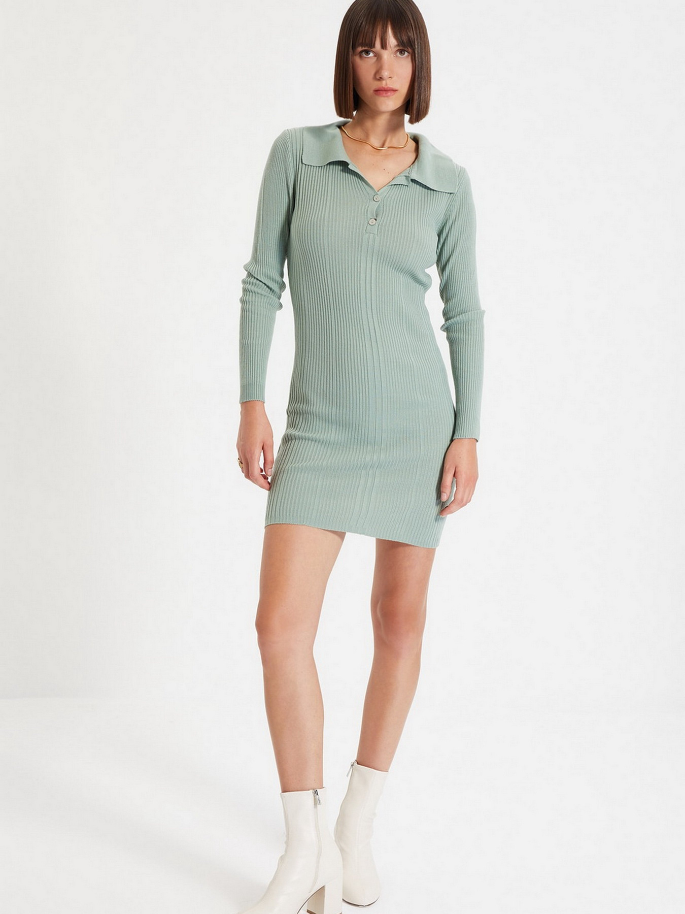 Платья Trendyol модель TWOAW22EL0037/Mint Платья Trendyol модель TWOAW22EL0037/Mint Фото