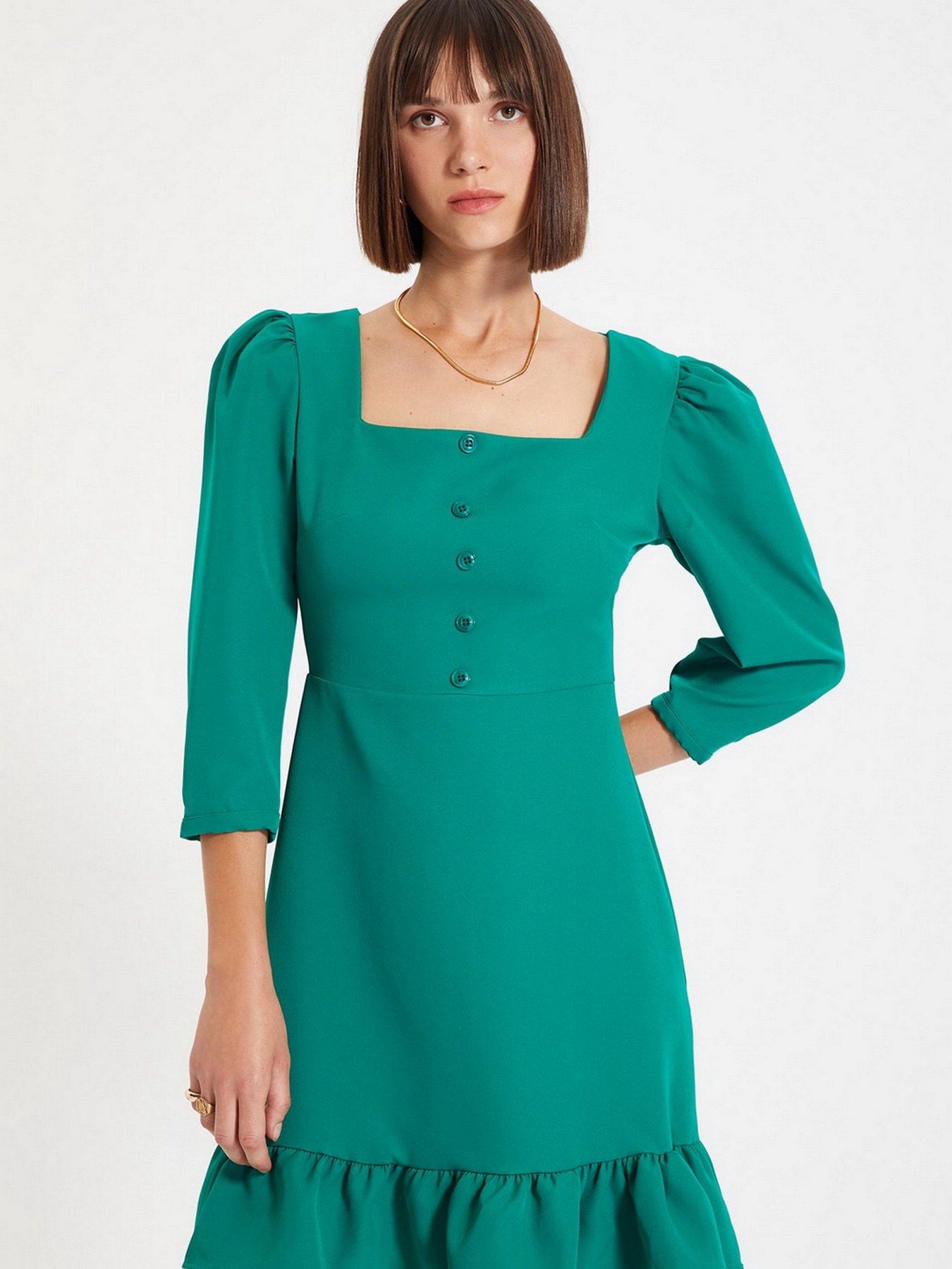 Платья Trendyol модель TWOAW22EL0049/Yesil Платья Trendyol модель TWOAW22EL0049/Yesil Фото