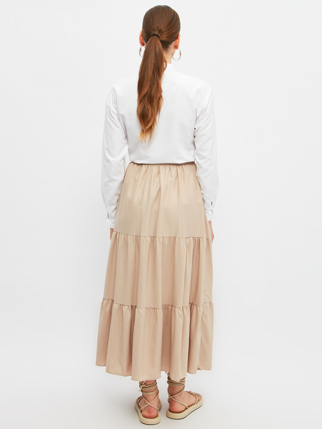 Спідниці Trendyol модель TCTSS21EE0003/Bej Фото