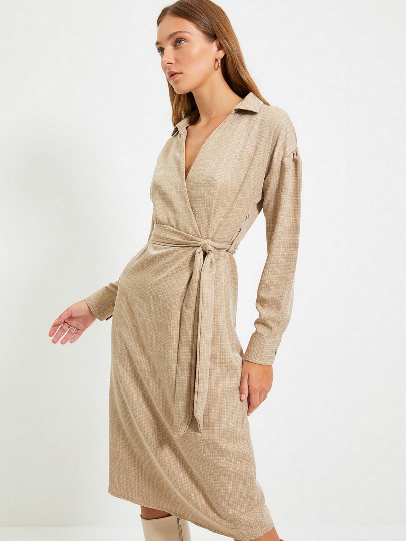 Платья Trendyol модель TWOAW22EL0524/Camel Платья Trendyol модель TWOAW22EL0524/Camel Фото