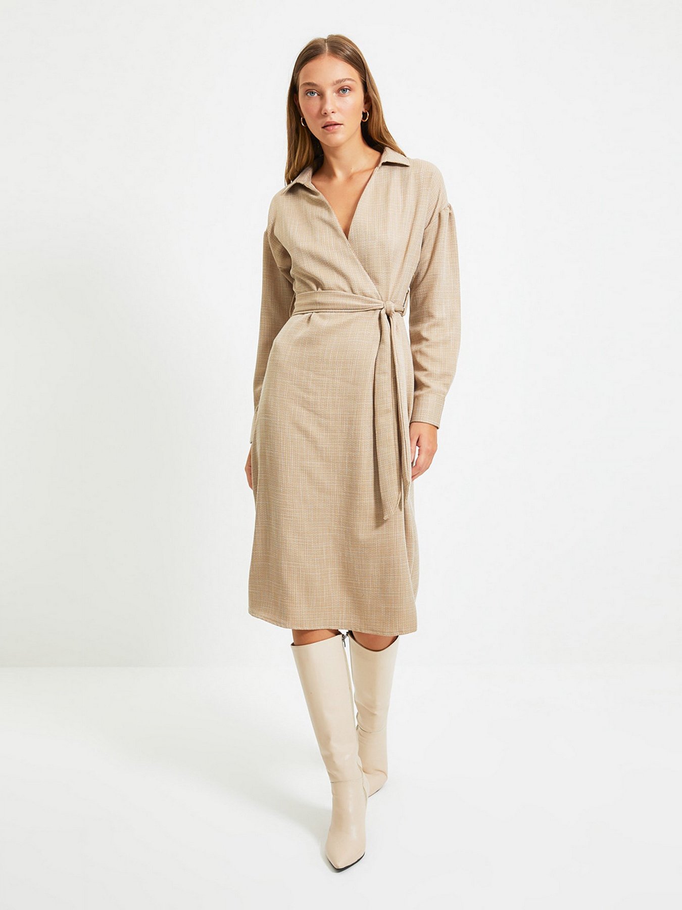 Платья Trendyol модель TWOAW22EL0524/Camel Платья Trendyol модель TWOAW22EL0524/Camel Фото