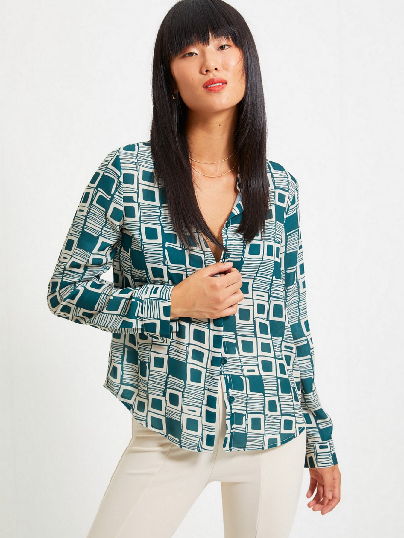 Рубашки Trendyol модель TWOAW22GO0110/Zumrut Yesili Рубашки Trendyol модель TWOAW22GO0110/Zumrut Yesili Фото