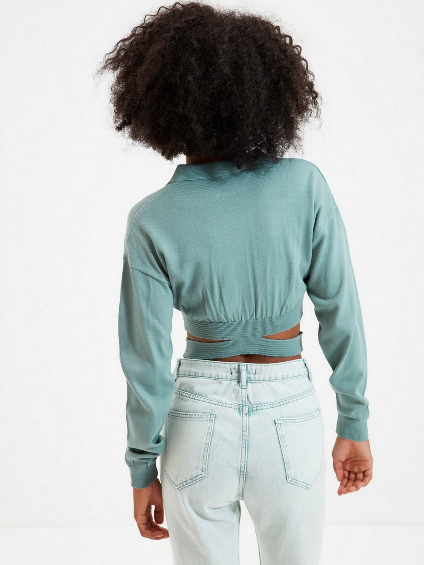 Свитры и кардиганы Trendyol модель TWOAW22HI0094/Mint Свитры и кардиганы Trendyol модель TWOAW22HI0094/Mint Фото
