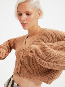 Свитры и кардиганы Trendyol модель TWOAW22HI0313/Camel Фото
