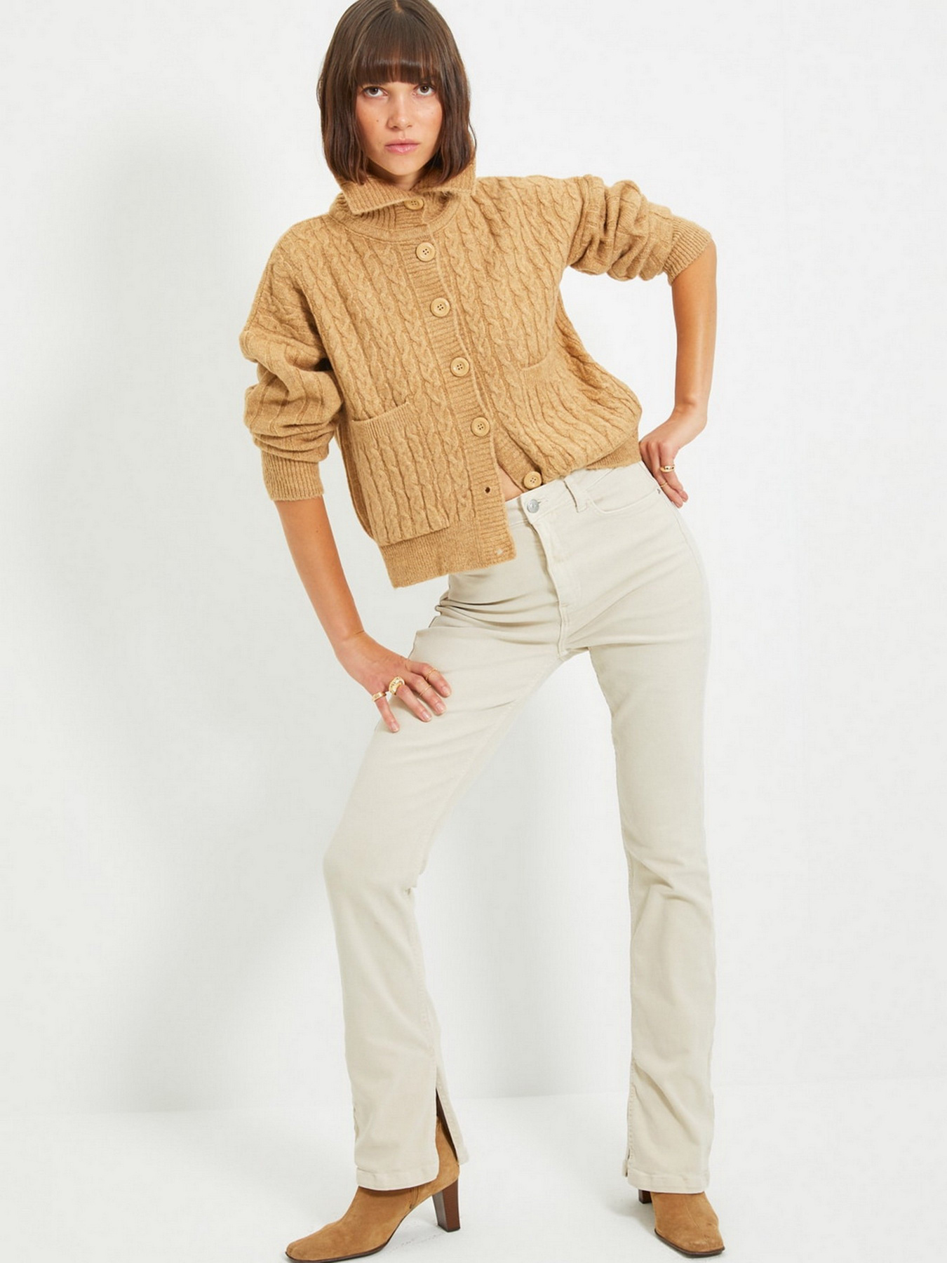 Свитры и кардиганы Trendyol модель TWOAW22HI0406/Camel Фото
