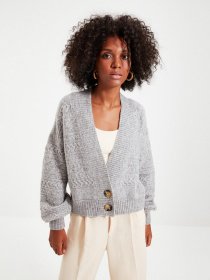 Свитры и кардиганы Trendyol модель TWOAW22HI0470/Gri Фото