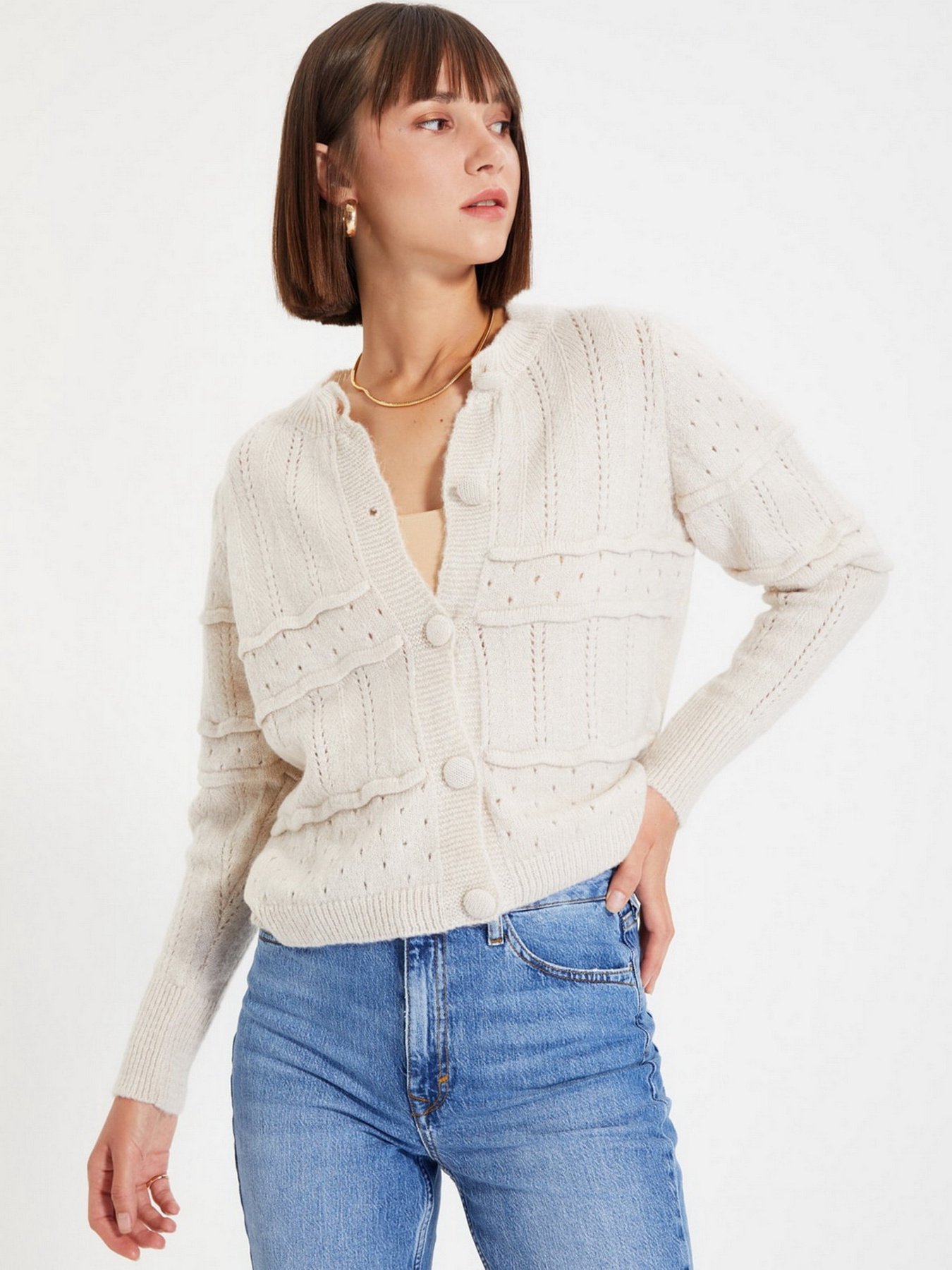 Светри та кардигани Trendyol модель TWOAW22HI0612/Tas Светри та кардигани Trendyol модель TWOAW22HI0612/Tas Фото