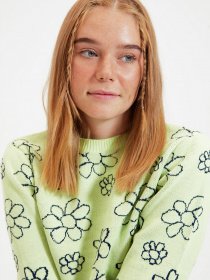 Свитры и кардиганы Trendyol модель TWOAW22KZ0097/Sari Фото