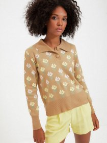 Свитры и кардиганы Trendyol модель TWOAW22KZ0195/Camel Фото