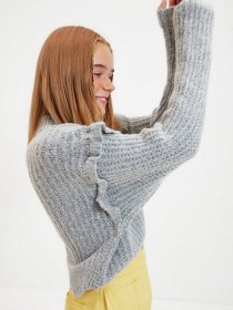Свитры и кардиганы Trendyol модель TWOAW22KZ0240/Gri Фото