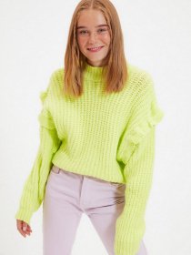 Свитры и кардиганы Trendyol модель TWOAW22KZ0240/Sari Фото
