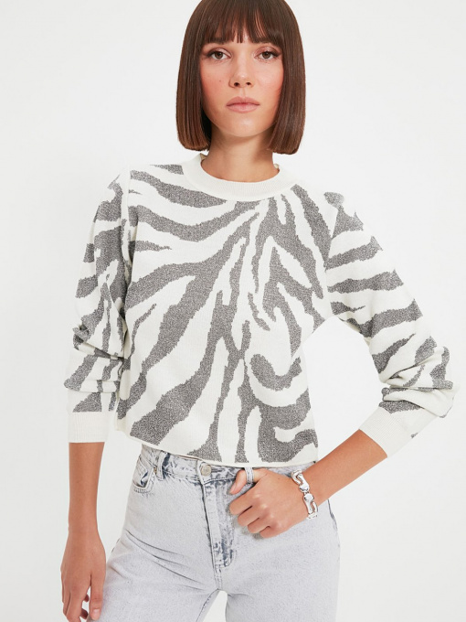 Свитры и кардиганы Trendyol модель TWOAW22KZ0241/Ekru Фото
