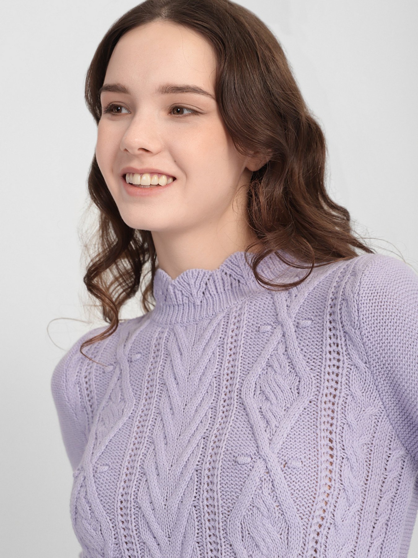 Свитры и кардиганы Trendyol модель TWOAW22KZ0457/Lila Фото